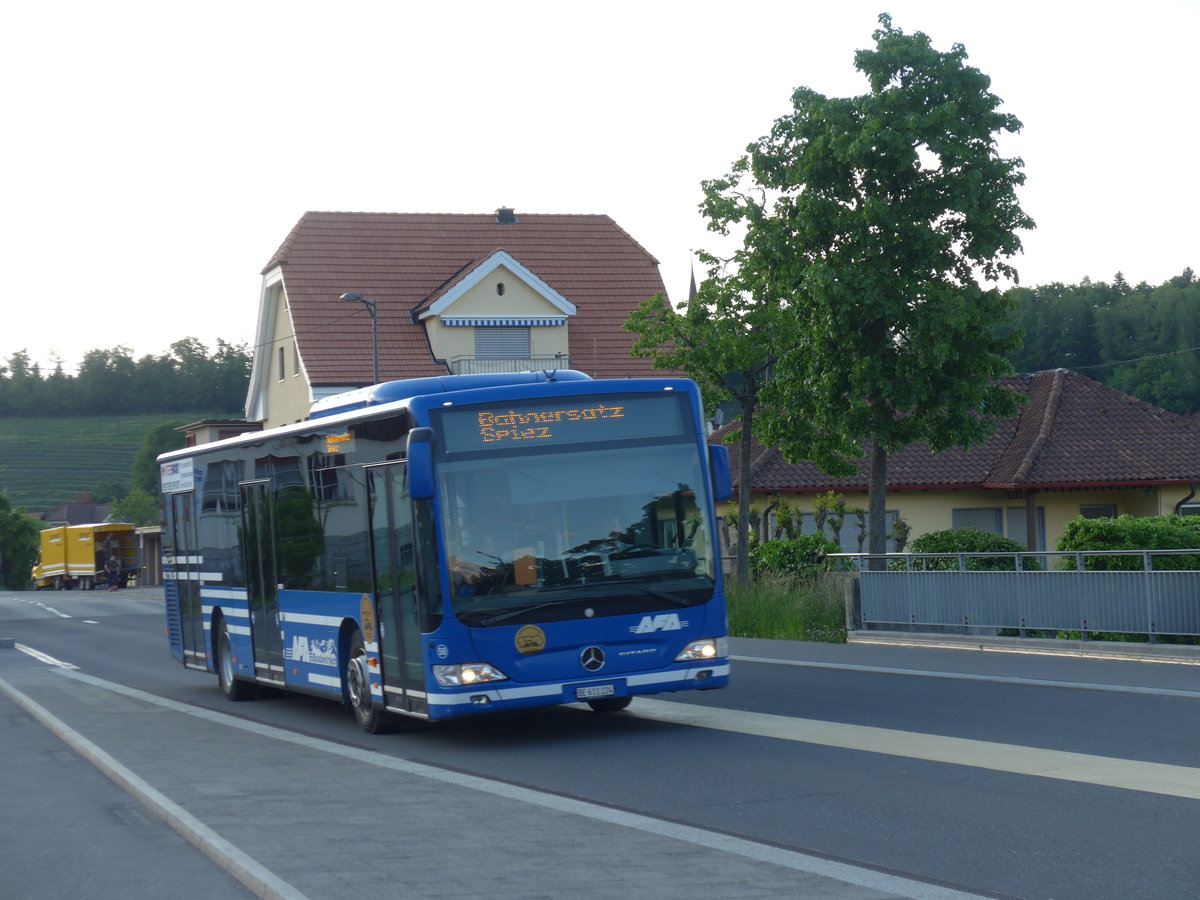 (180'151) - AFA Adelboden - Nr. 58/BE 611'224 - Mercedes am 17. Mai 2017 beim Bahnhof Spiez