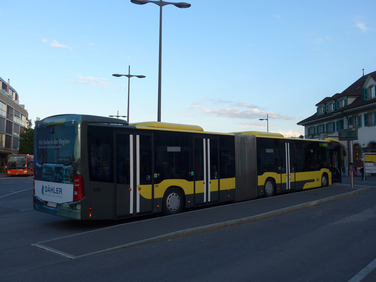 (180'163) - STI Thun - Nr. 163/BE 752'163 - Mercedes am 17. Mai 2017 beim Bahnhof Thun