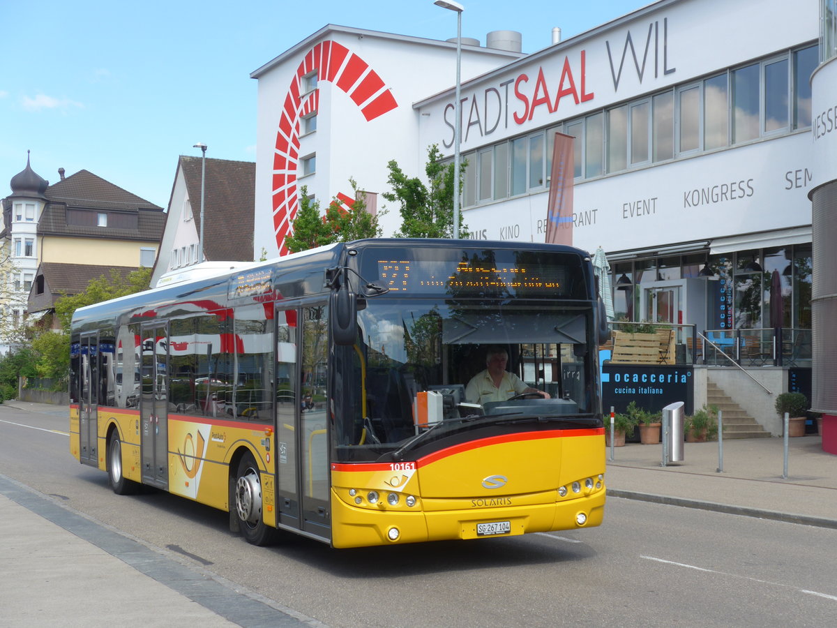 (180'185) - Schmidt, Oberbren - SG 267'104 - Solaris am 21. Mai 2017 beim Bahnhof Wil