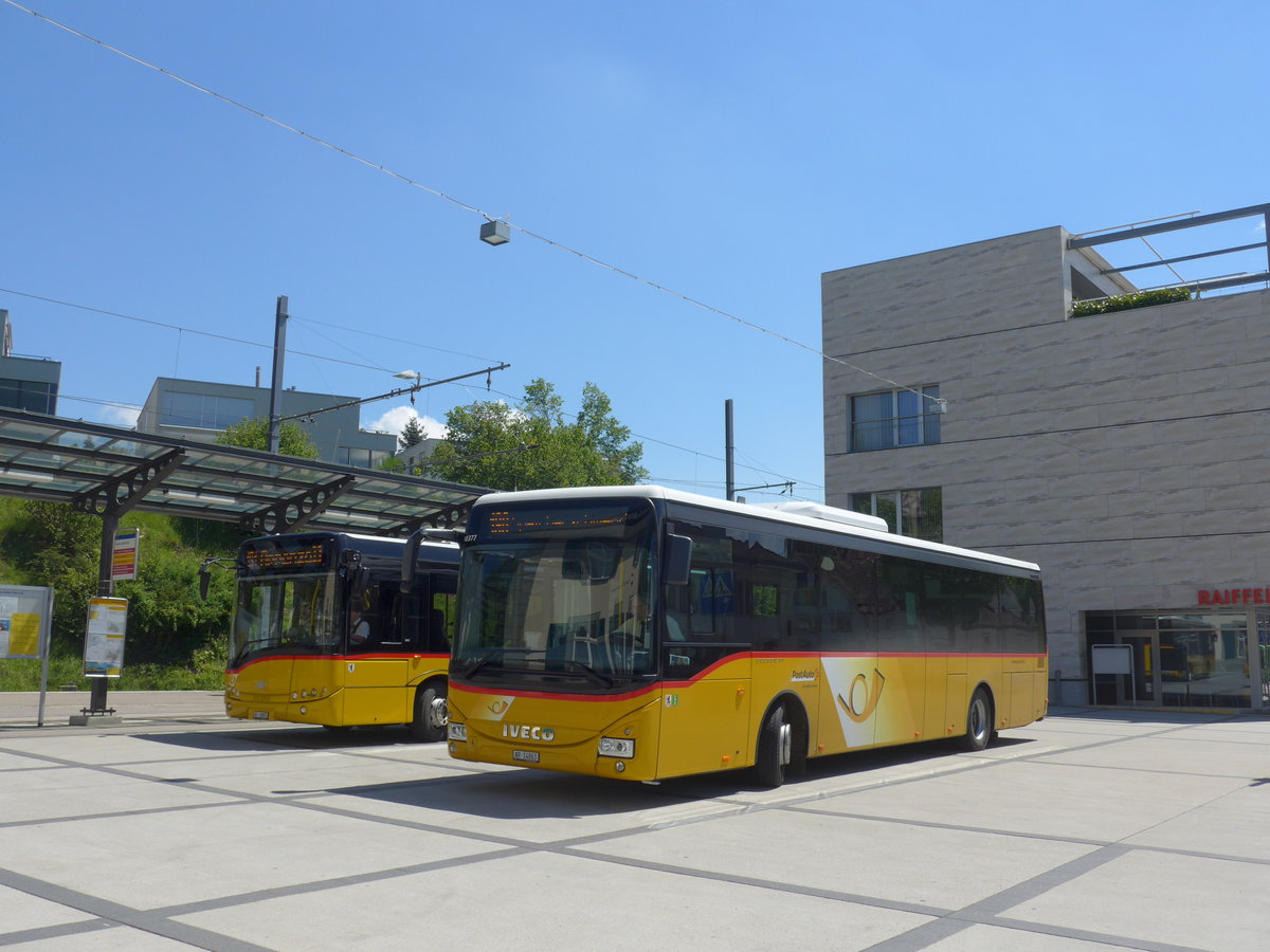 (180'337) - PostAuto Ostschweiz - AR 14'863 - Iveco am 22. Mai 2017 beim Bahnhof Teufen