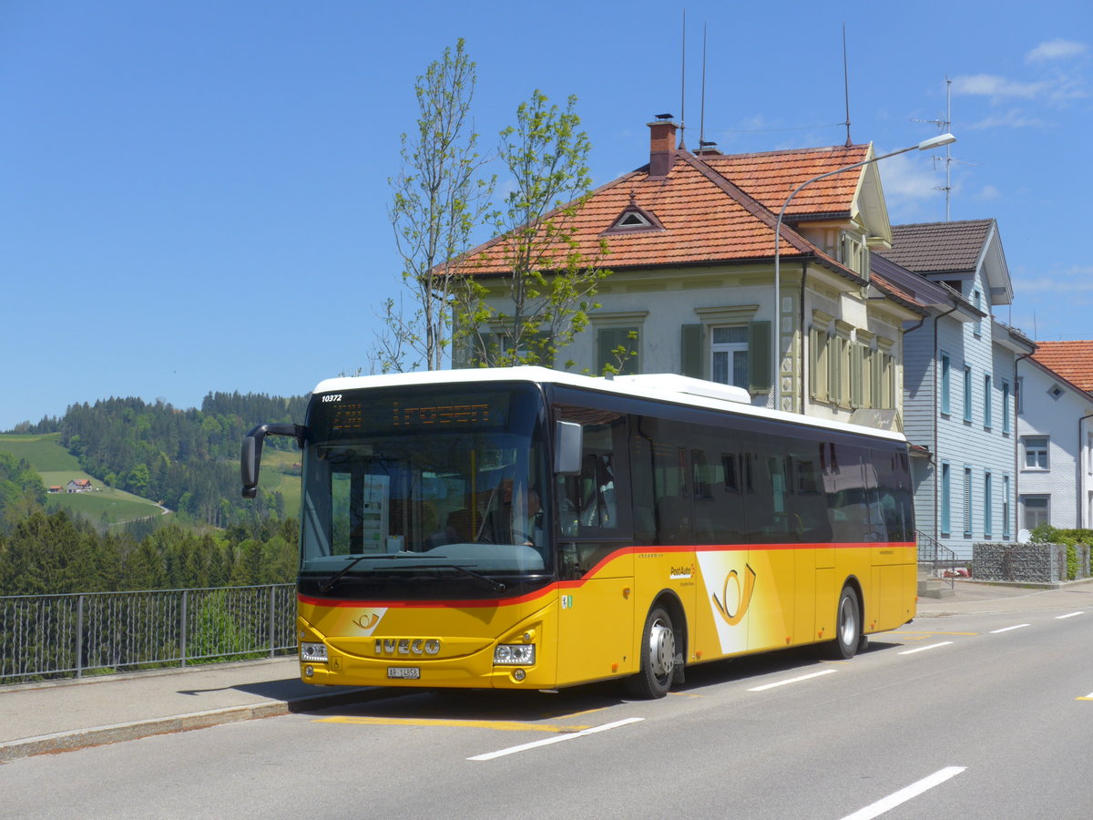 (180'346) - PostAuto Ostschweiz - AR 14'858 - Iveco am 22. Mai 2017 in Wald, Dorf