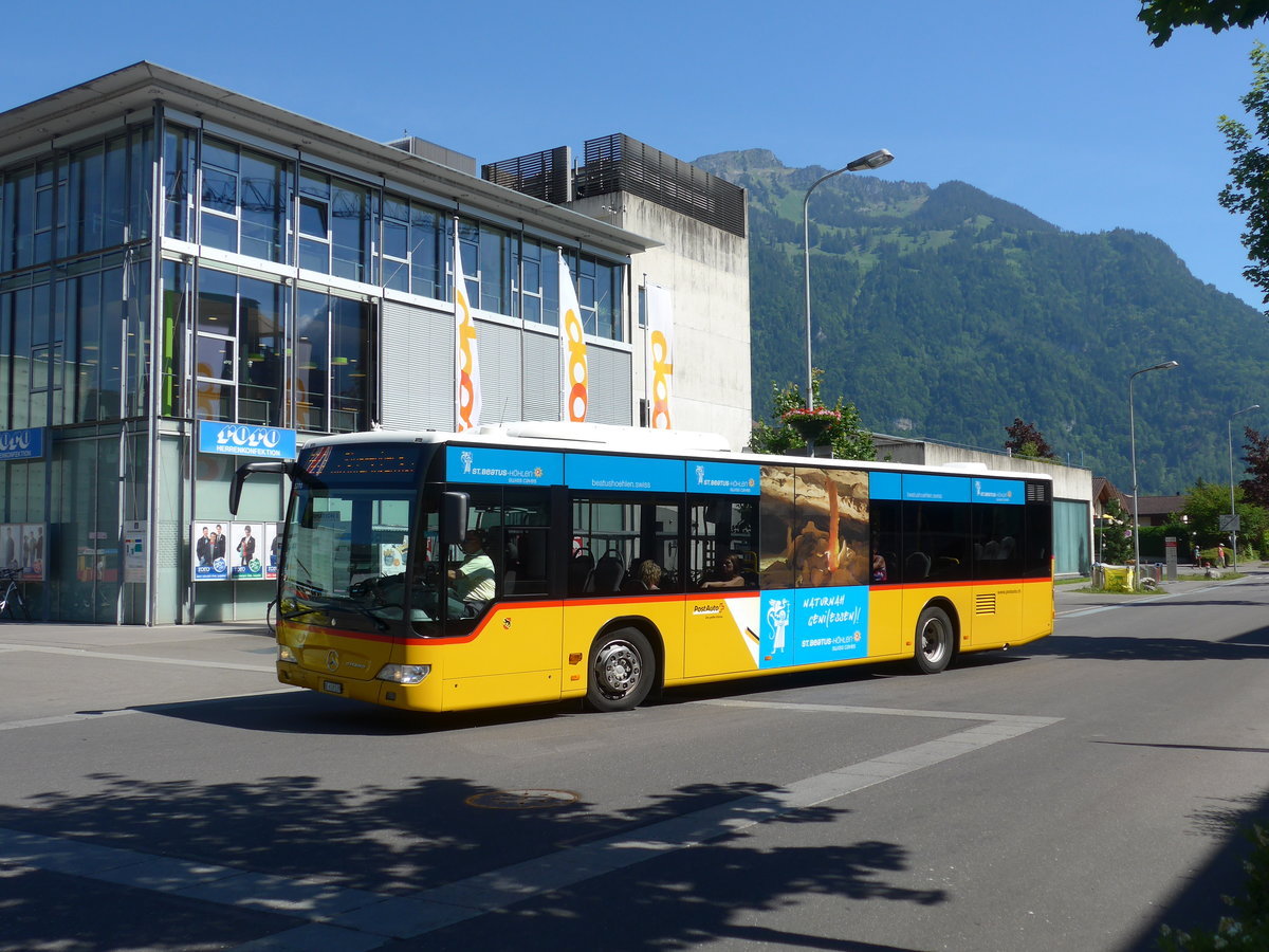 (181'020) - PostAuto Bern - BE 610'539 - Mercedes (ex BE 700'281; ex Schmocker, Stechelberg Nr. 2) am 11. Juni 2017 beim Bahnhof Interlaken Ost