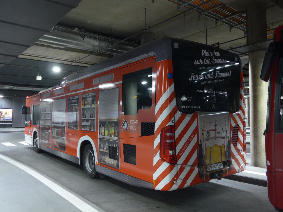 (181'162) - TPF Fribourg - Nr. 1008/FR 300'268 - Mercedes am 18. Juni 2017 in Fribourg, Busbahnhof