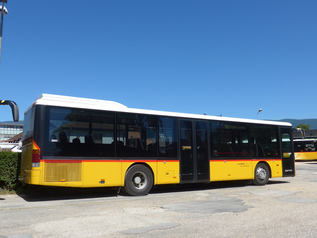 (181'179) - Interbus, Yverdon - Nr. 52/VD 570'821 - Setra (ex Funi-Car, Biel Nr. 21; ex CarPostal Ouest; ex P 25'604) am 18. Juni 2017 in Yverdon, Postgarage (Einsatz PostAuto)