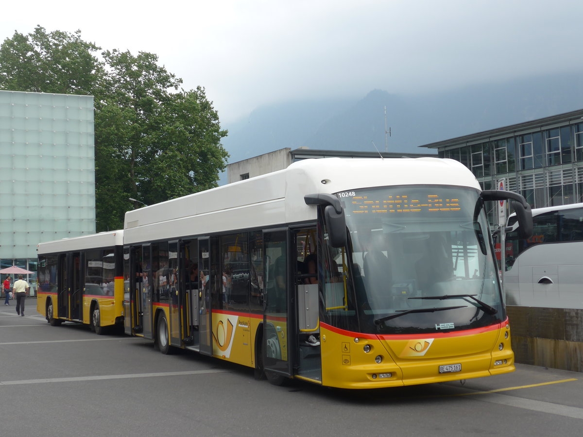 (181'364) - PostAuto Bern - BE 475'161 - Hess am 24. Juni 2017 beim Bahnhof Interlaken Ost