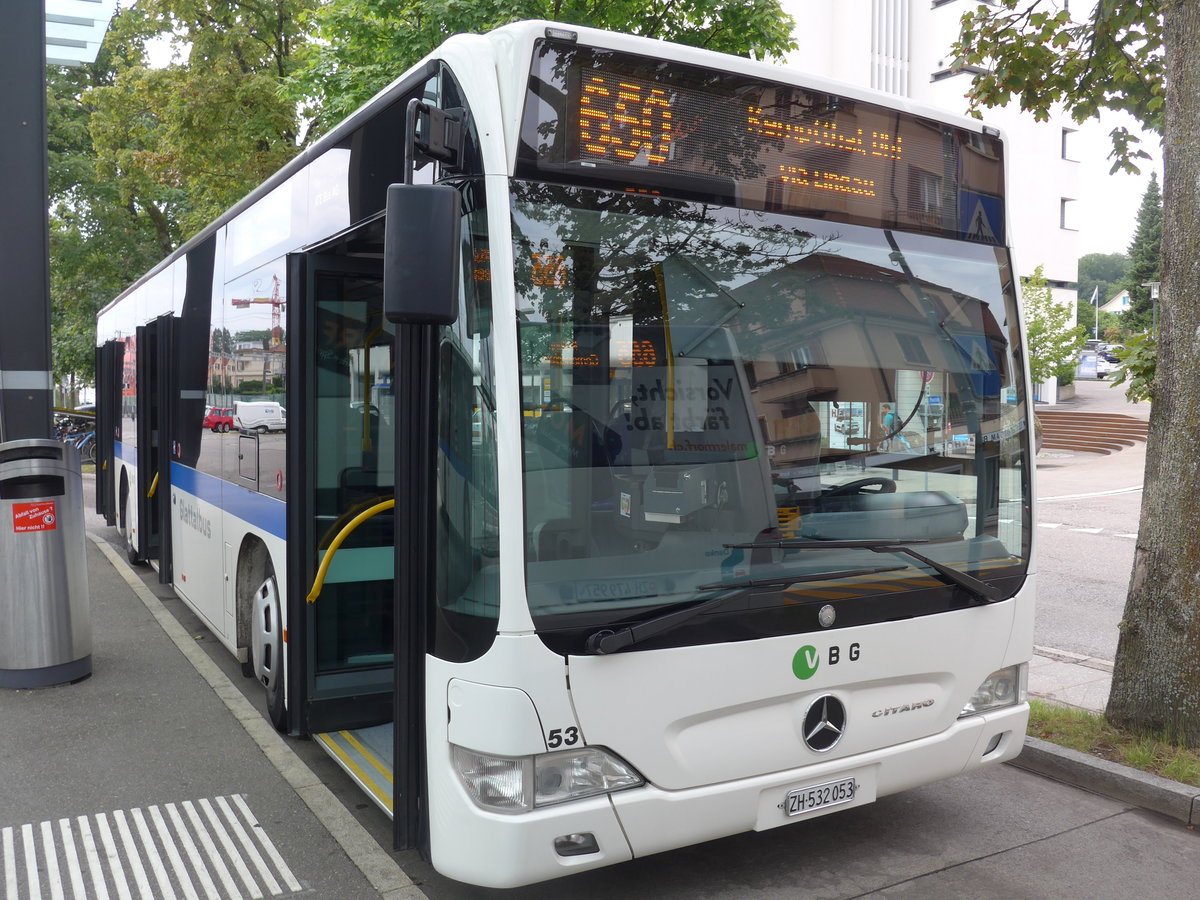(181'942) - ATE Bus, Effretikon - Nr. 53/ZH 532'053 - Mercedes am 10. Juli 2017 beim Bahnhof Effretikon