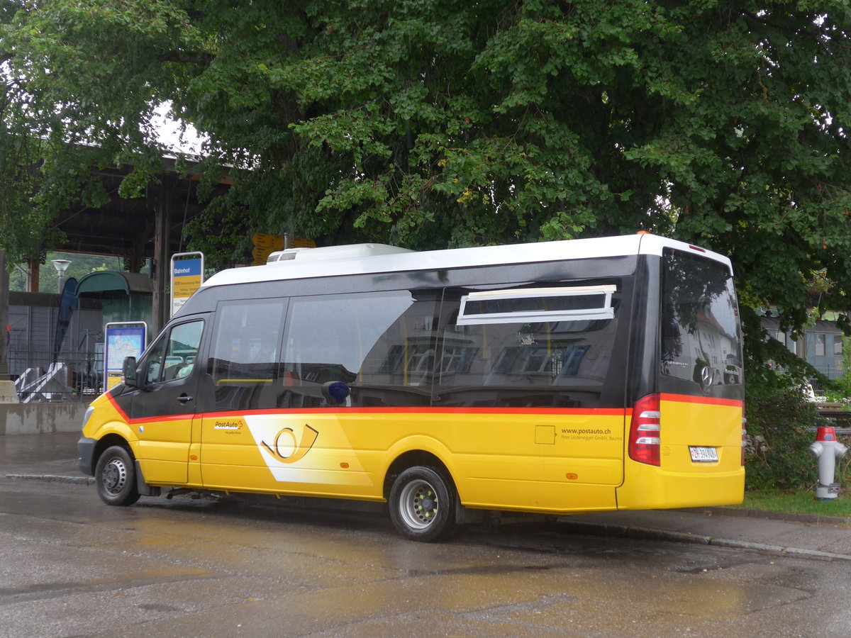 (181'978) - Leutenegger, Bauma - Nr. 298/ZH 394'948 - Mercedes am 10. Juli 2017 beim Bahnhof Bauma