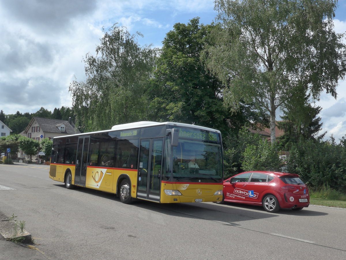 (182'003) - PostAuto Ostschweiz - TG 158'093 - Mercedes (ex Nr. 3) am 10. Juli 2017 beim Bahnhof Rickenbach-Attikon