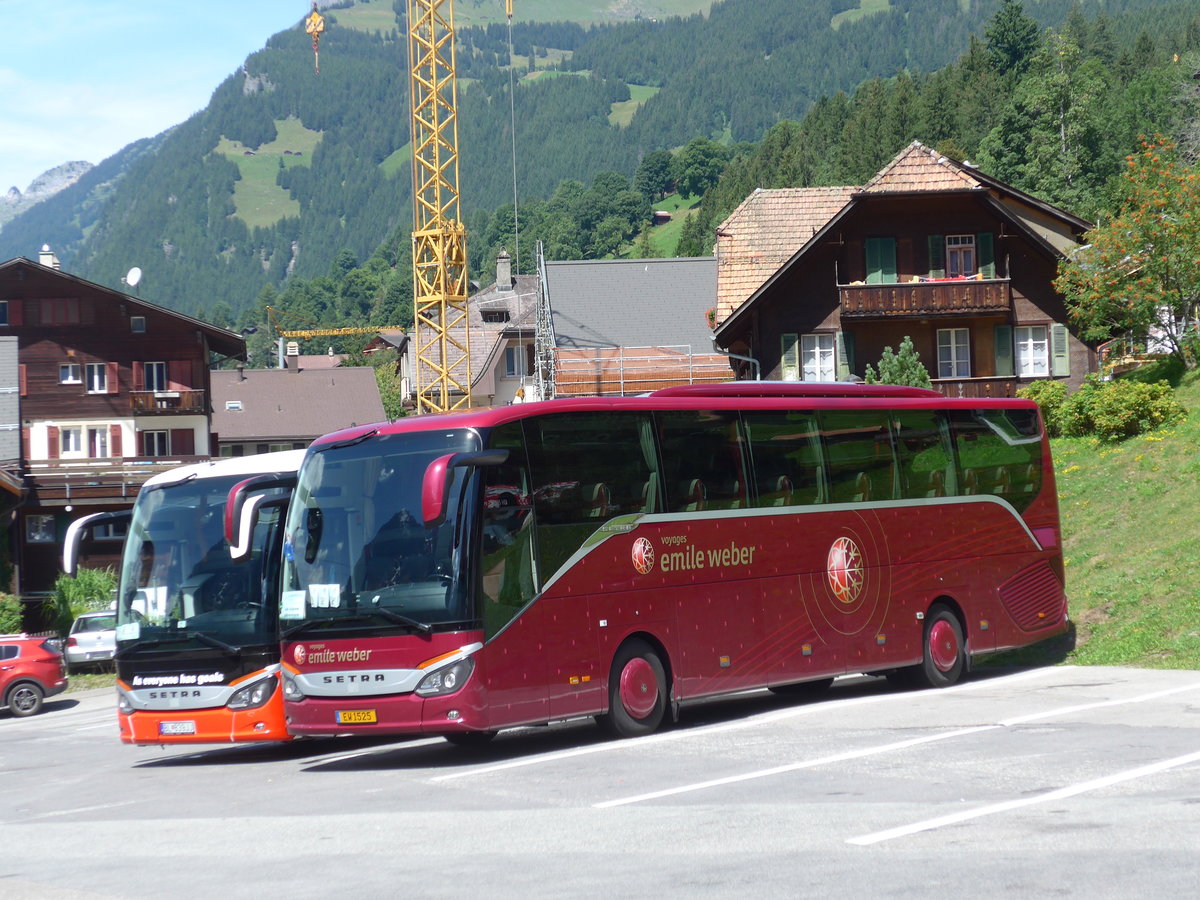 (182'356) - Aus Luxemburg: Weber, Canach - EW 1525 - Setra am 30. Juli 2017 in Grindelwald, Bus Terminal