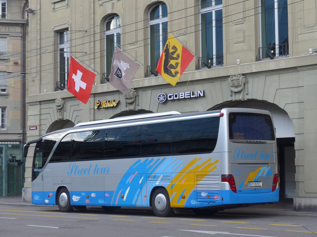 (182'789) - Aus Slowenien: Street Tour, Portoroz - KP HD-107 - Setra am 5. August 2017 beim Bahnhof Bern