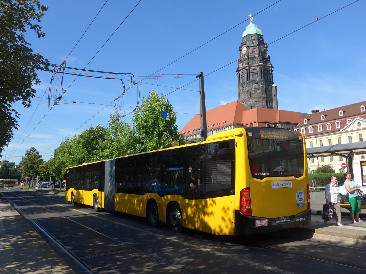 (182'871) - DVB Dresden - Nr. 459'310/DD-VB 9310 - Mercedes am 8. August 2017 in Dresden, Pirnaischer Platz