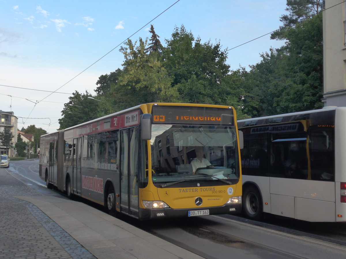 (183'135) - Taeter, Dresden - Nr. 900'180/DD-TT 163 - Mercedes am 9. August 2017 in Dresden, Schillerplatz