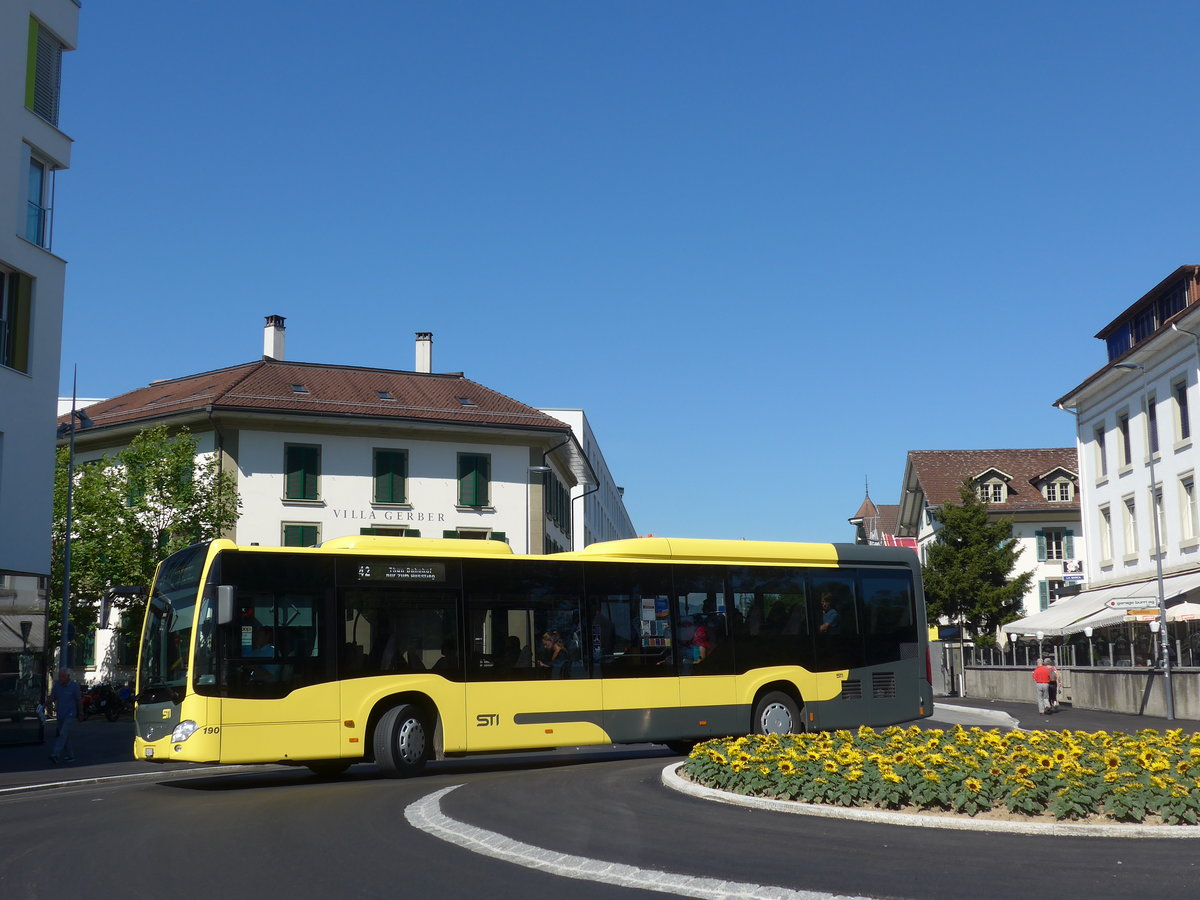 (183'511) - STI Thun - Nr. 190/BE 804'190 - Mercedes am 14. August 2017 in Thun, Guisanplatz