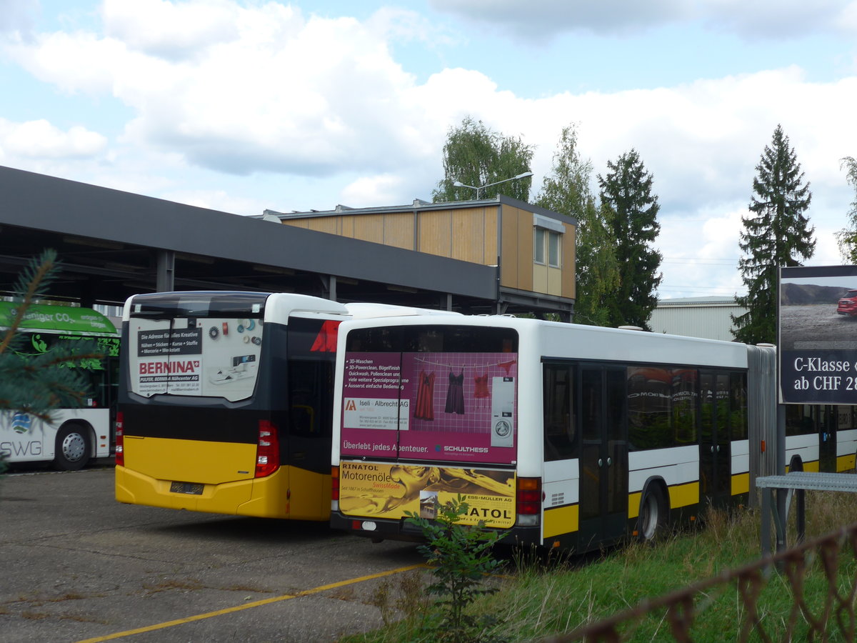 (183'754) - VBSH Schaffhausen - Nr. 18 - Volvo/Hess am 20. August 2017 in Dbendorf, EvoBus (Teilaufnahme)