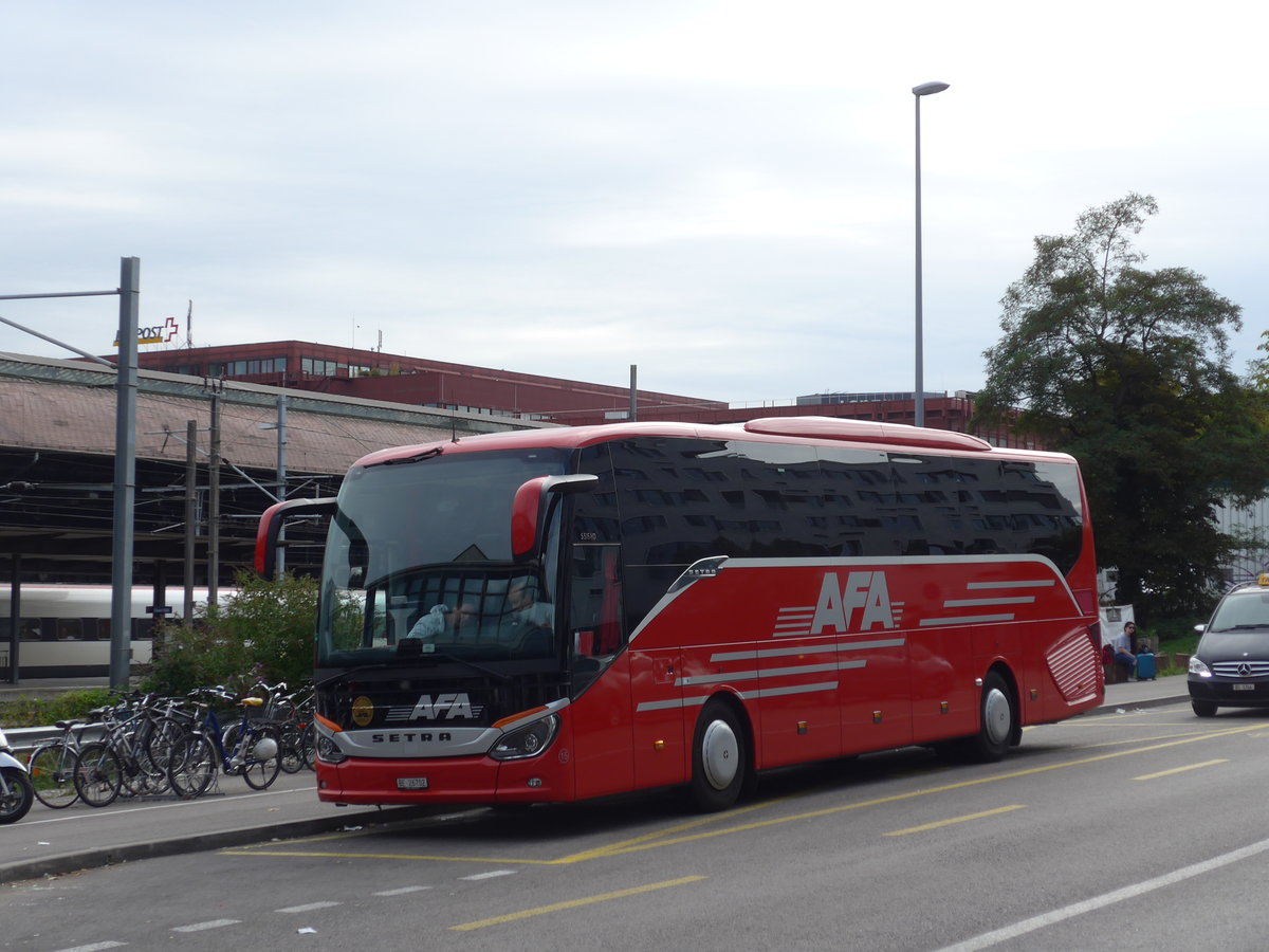 (183'762) - AFA Adelboden - Nr. 15/BE 26'702 - Setra am 21. August 2017 beim Bahnhof Basel