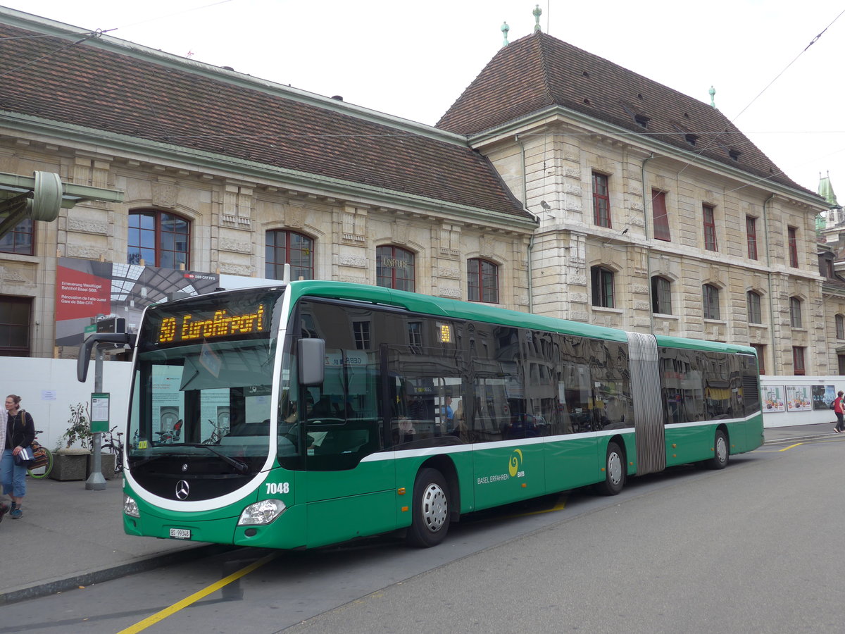 (183'769) - BVB Basel - Nr. 7048/BS 99'348 - Mercedes am 21. August 2017 beim Bahnhof Basel