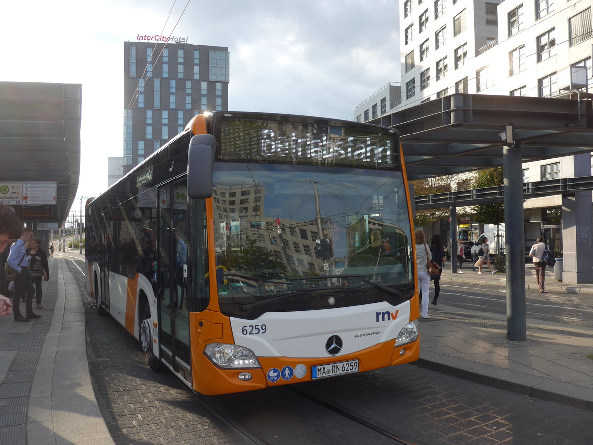 (183'807) - RNV Mannheim - Nr. 6259/MA-RN 6259 - Mercedes am 21. August 2017 beim Hauptbahnhof Mannheim