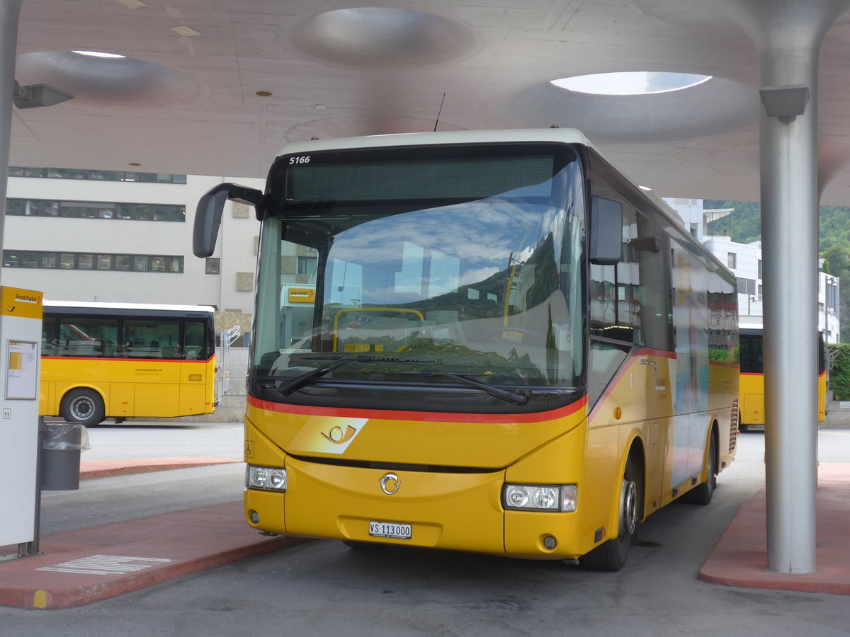 (184'241) - BUS-trans, Visp - VS 113'000 - Irisbus am 25. August 2017 beim Bahnhof Visp