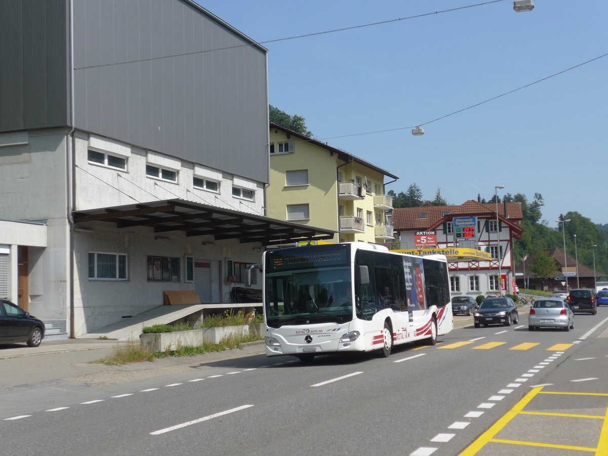 (184'500) - ARAG Ruswil - Nr. 37/LU 240'462 - Mercedes am 26. August 2017 beim Bahnhof Wolhusen