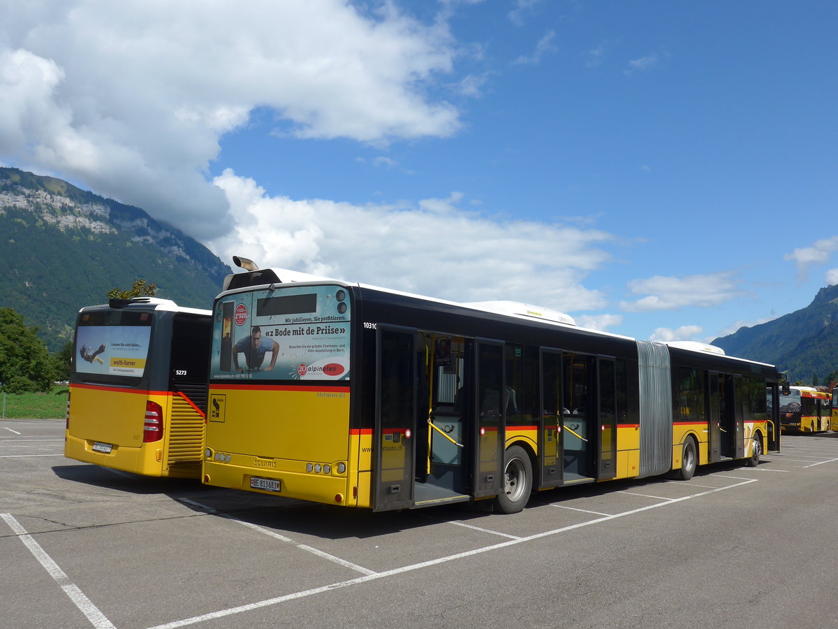 (184'585) - PostAuto Bern - Nr. 683/BE 813'683 - Solaris am 3. September 2017 in Interlaken, Flugplatz