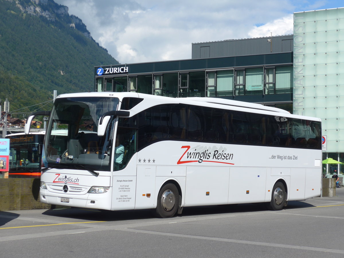 (184'605) - Zwingli, Nesslau - SG 294'950 - Mercedes am 3. September 2017 beim Bahnhof Interlaken Ost