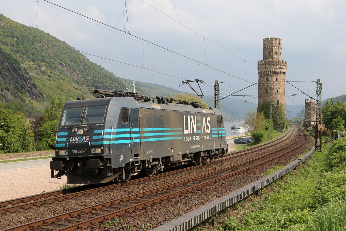 186 293 von  LINEAS  am 4. Mai 2022 bei Oberwesel.