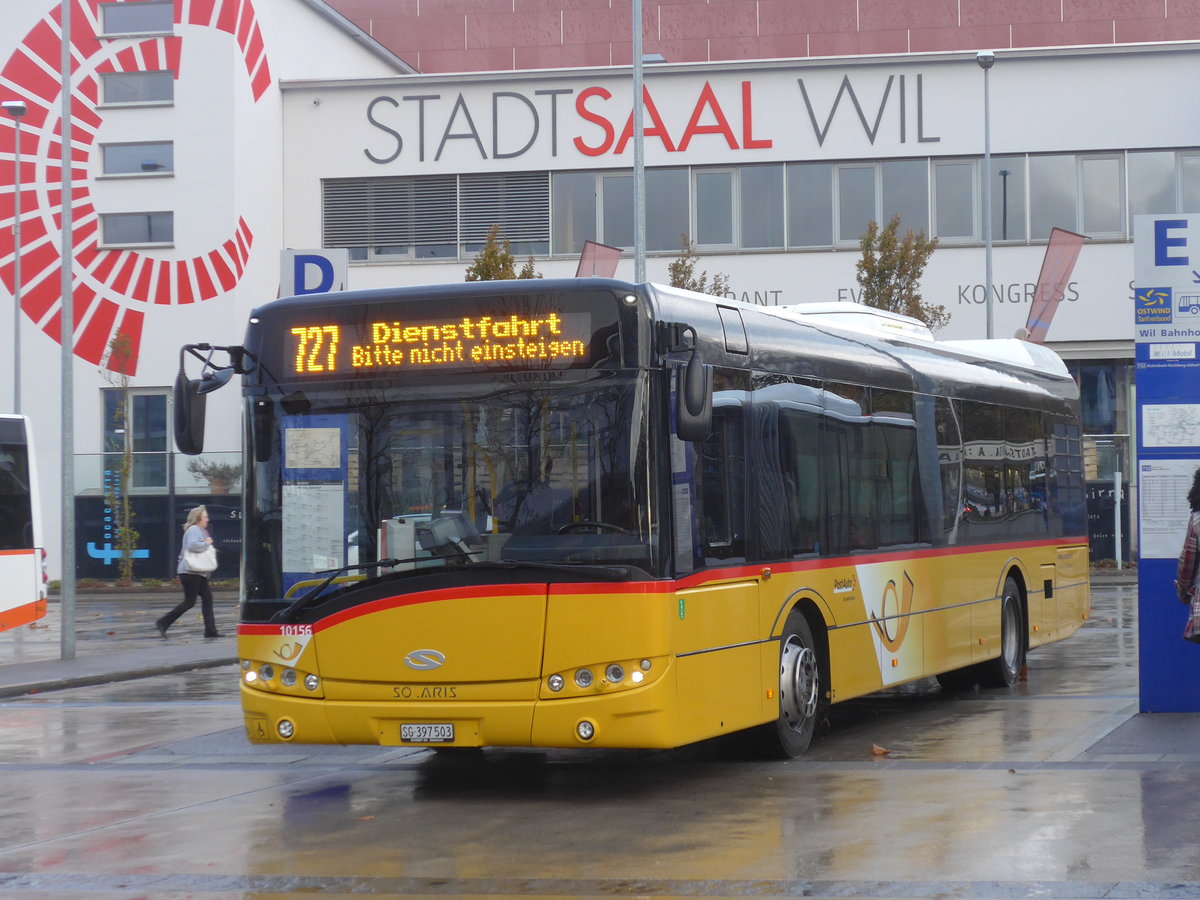 (186'123) - Schmidt, Oberbren - SG 397'503 - Solaris am 27. Oktober 2017 beim Bahnhof Wil
