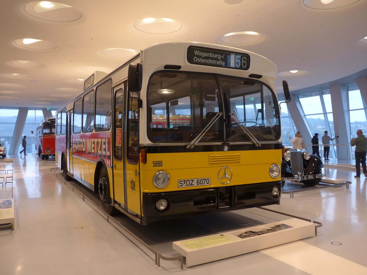 (186'341) - SSB Stuttgart - Nr. 5886/S-DZ 6070 - Mercedes am 12. November 2017 in Stuttgart, Mercedes-Benz Museum