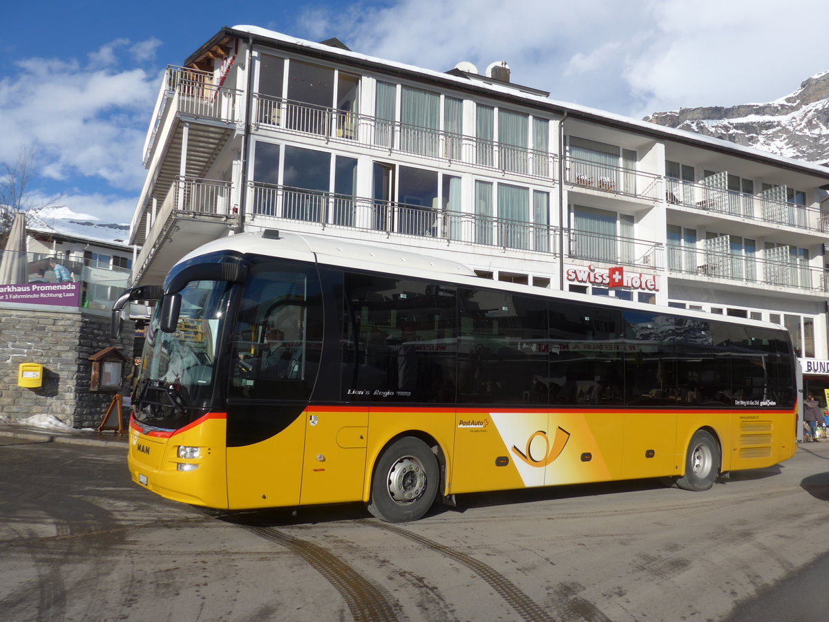 (187'395) - PostAuto Graubnden - GR 173'204 - MAN am 26. Dezember 2017 in Flims, Bergbahnen