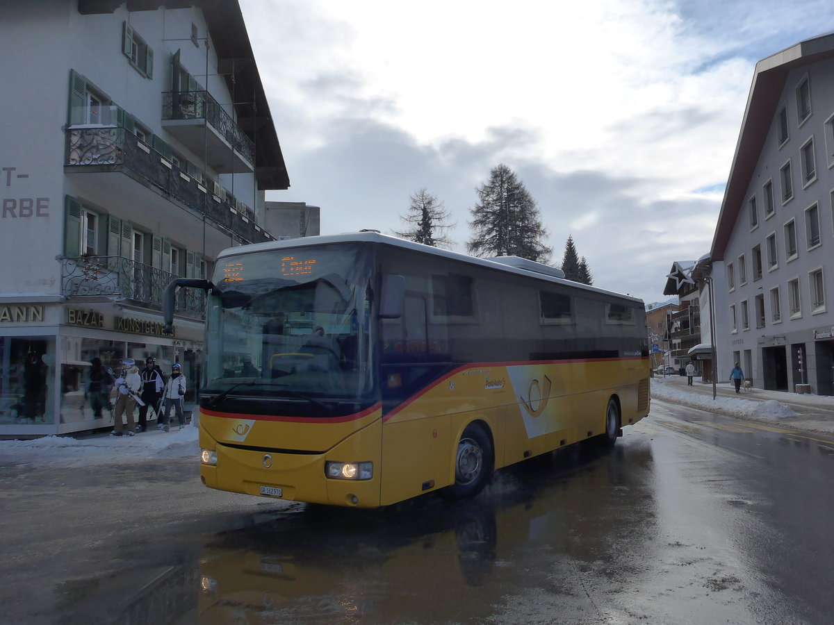 (187'562) - PostAuto Graubnden - GR 162'970 - Irisbus am 1. Januar 2018 in Lenzerheide, Post