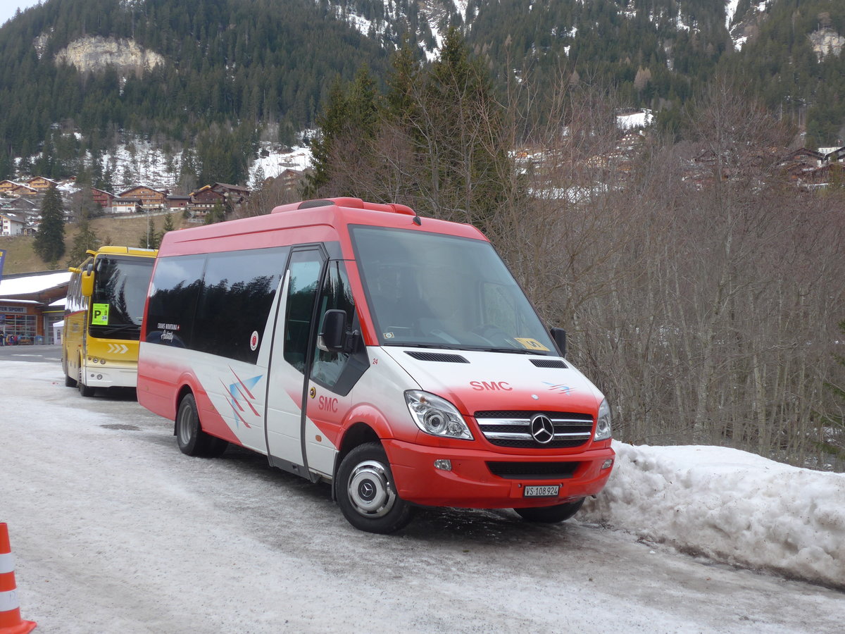(187'745) - SMC Montana - Nr. 24/VS 108'924 - Mercedes am 7. Januar 2018 in Adelboden, ASB