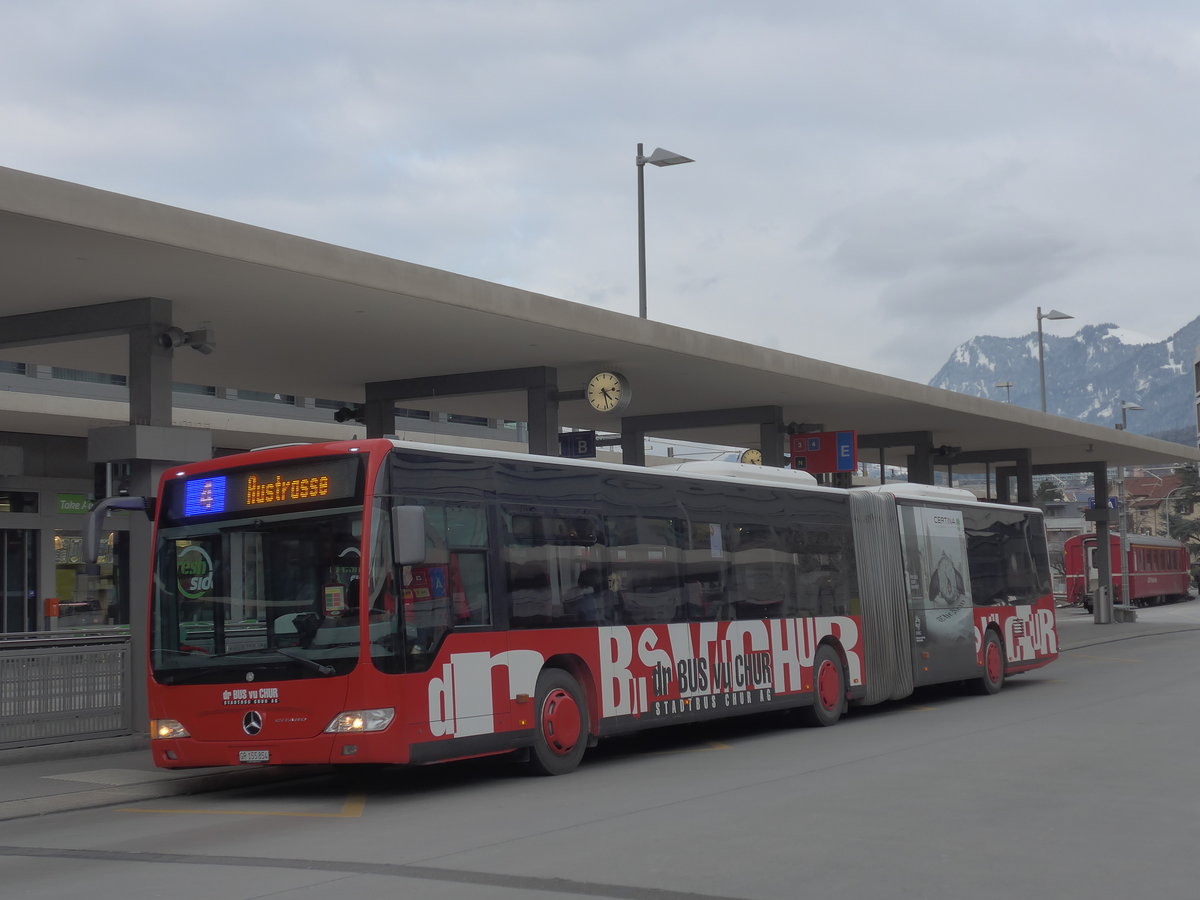 (188'181) - SBC Chur - Nr. 54/GR 155'854 - Mercedes am 3. Februar 2018 beim Bahnhof Chur