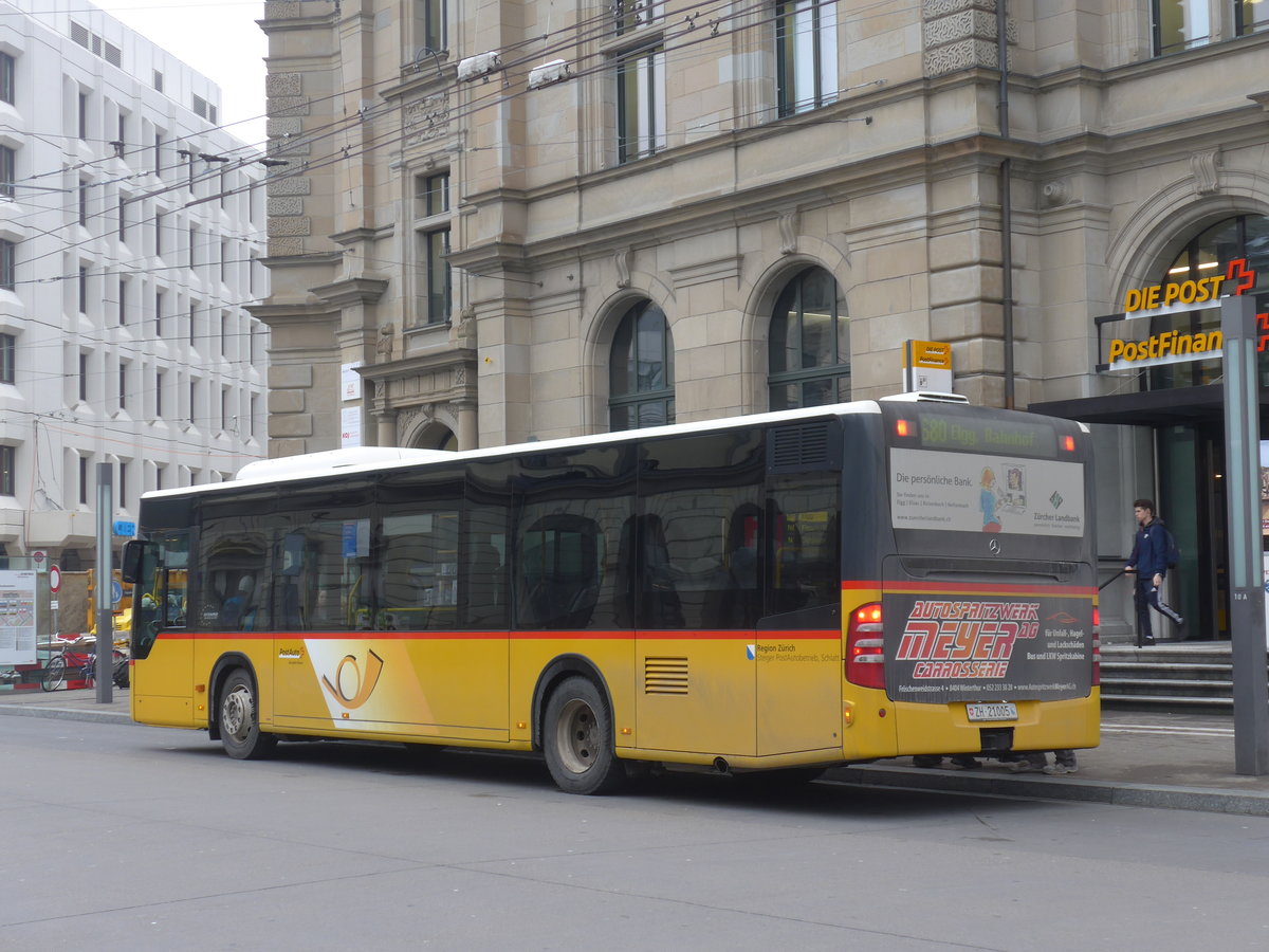 (188'335) - Steiger, Schlatt - Nr. 222/ZH 21'005 - Mercedes am 8. Februar 2018 beim Hauptbahnhof Winterthur
