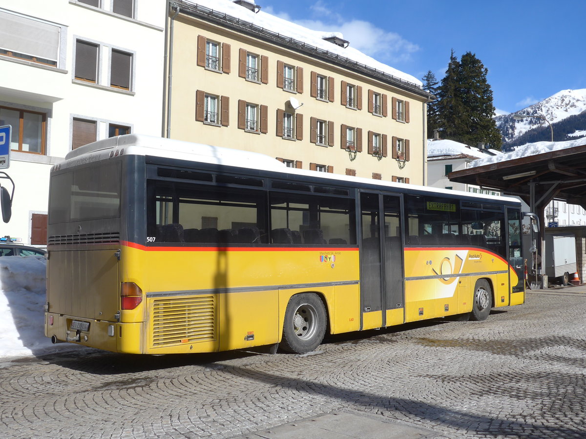 (188'599) - Marchetti, Airolo - TI 239'834 - Mercedes (ex AVG Meiringen Nr. 70) am 14. Februar 2018 beim Bahnhof Airolo