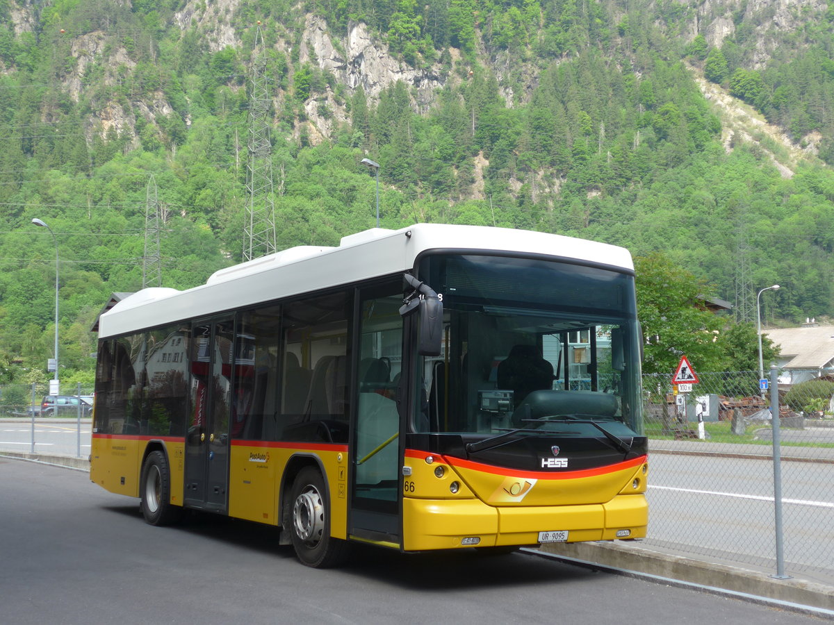 (188'689) - AAGU Altdorf - Nr. 66/UR 9095 - Scania/Hess am 24. Mai 2017 bei Amsteg