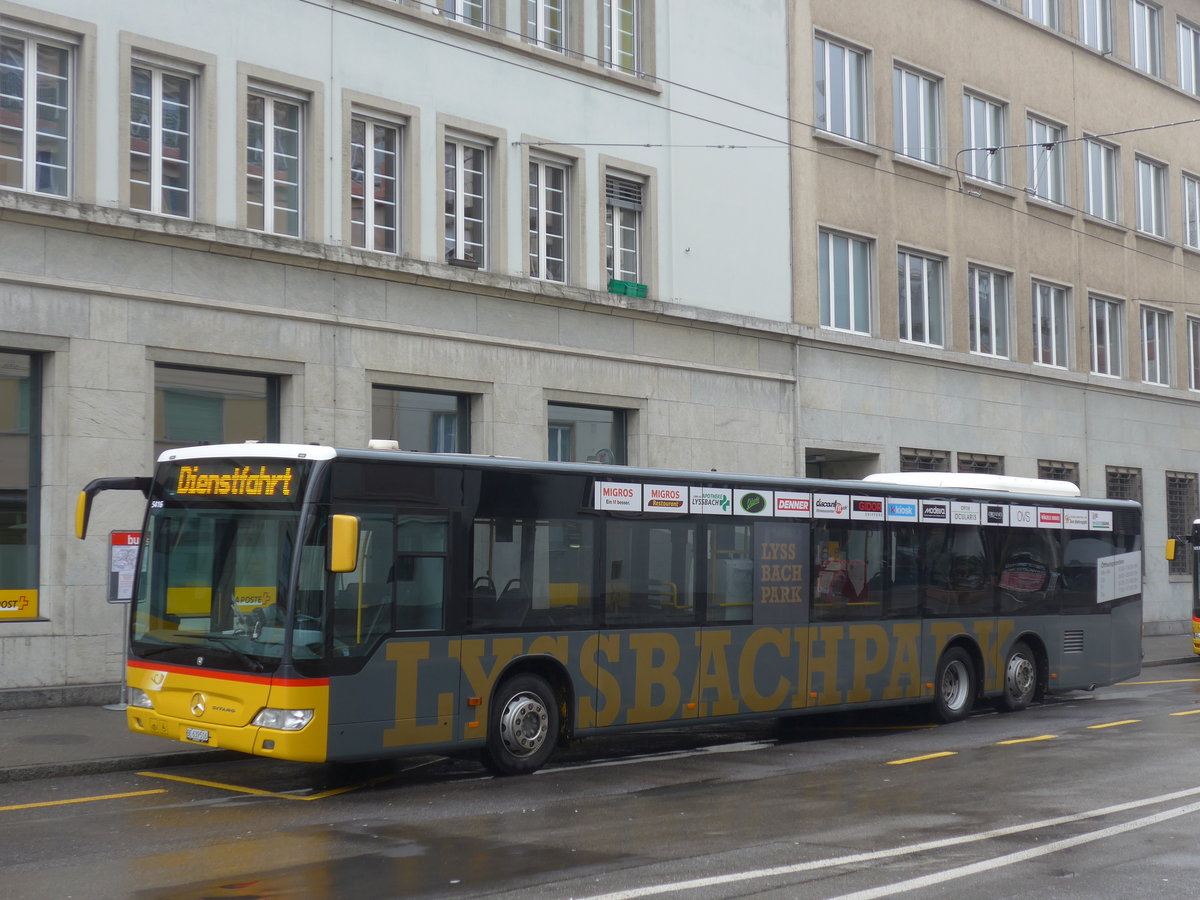 (188'722) - AVA Aarberg - Nr. 4/BE 639'516 - Mercedes am 15. Februar 2018 in Biel, Bahnhofplatz