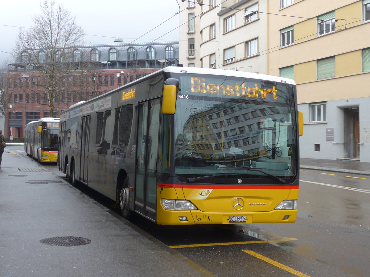(188'725) - AVA Aarberg - Nr. 4/BE 639'516 - Mercedes am 15. Februar 2018 in Biel, Bahnhofplatz