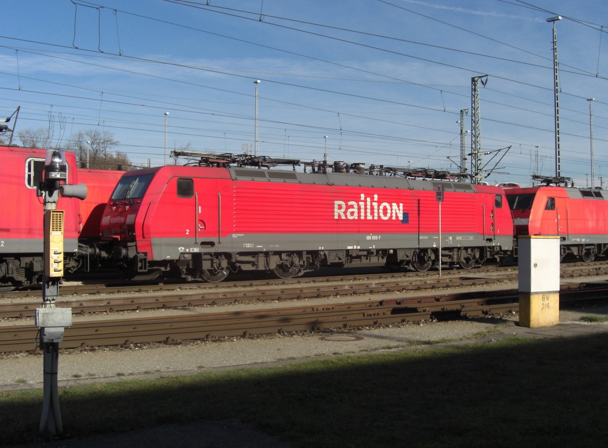 189 055-7 war am 1. November 2008 in Mnchen-Nord abgestellt.