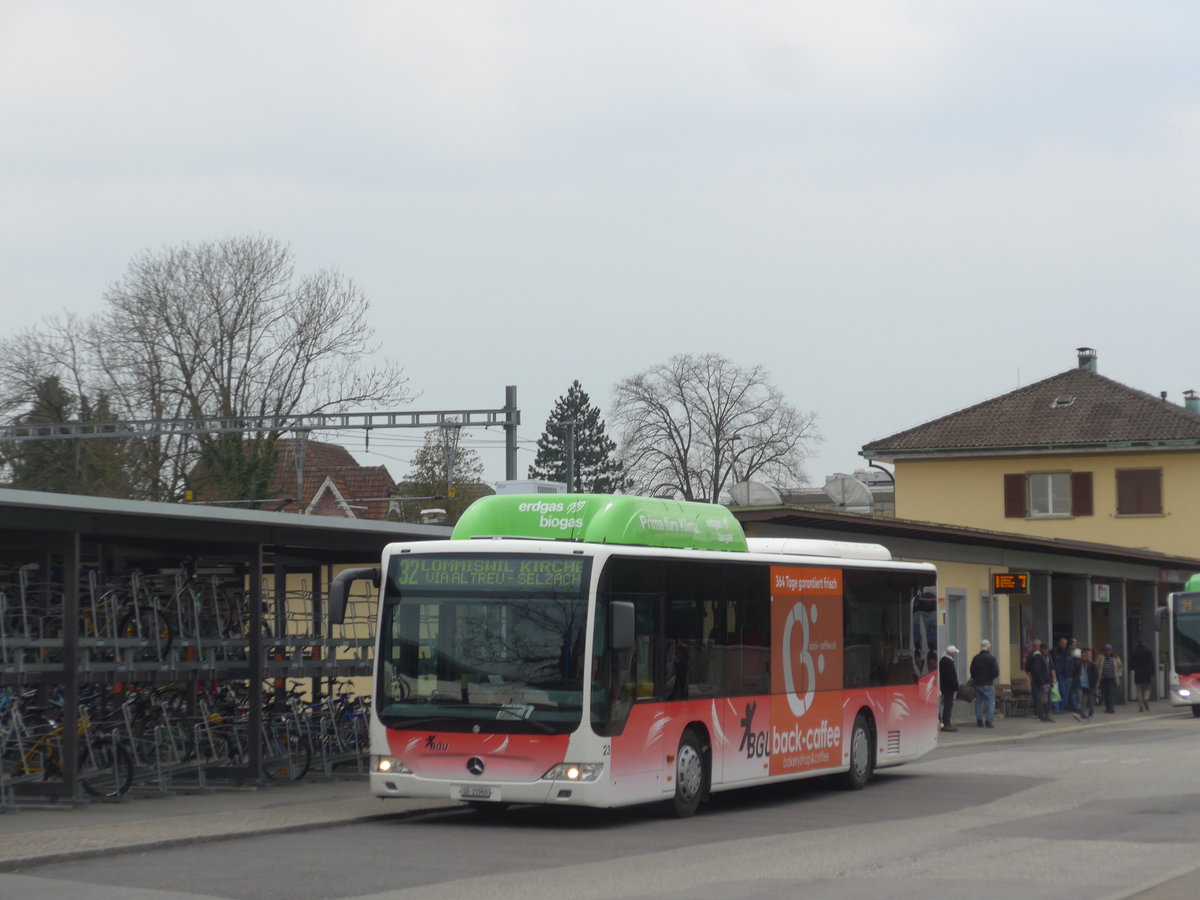 (189'644) - BGU Grenchen - Nr. 23/SO 21'960 - Mercedes am 26. Mrz 2018 beim Bahnhof Grenchen Sd