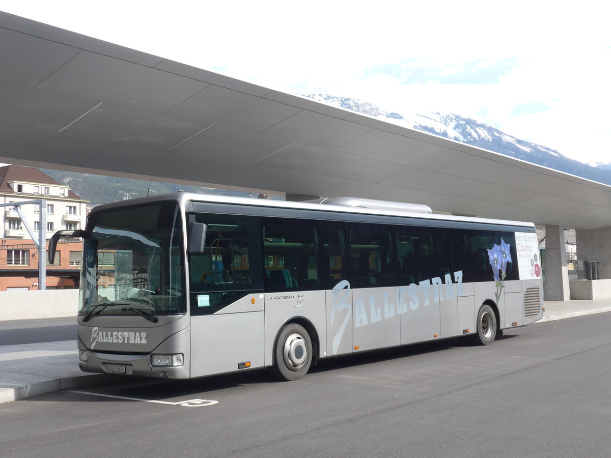 (189'712) - Ballestraz, Grne - VS 230'657 - Irisbus am 30. Mrz 2018 in Sierre, Busbahnhof