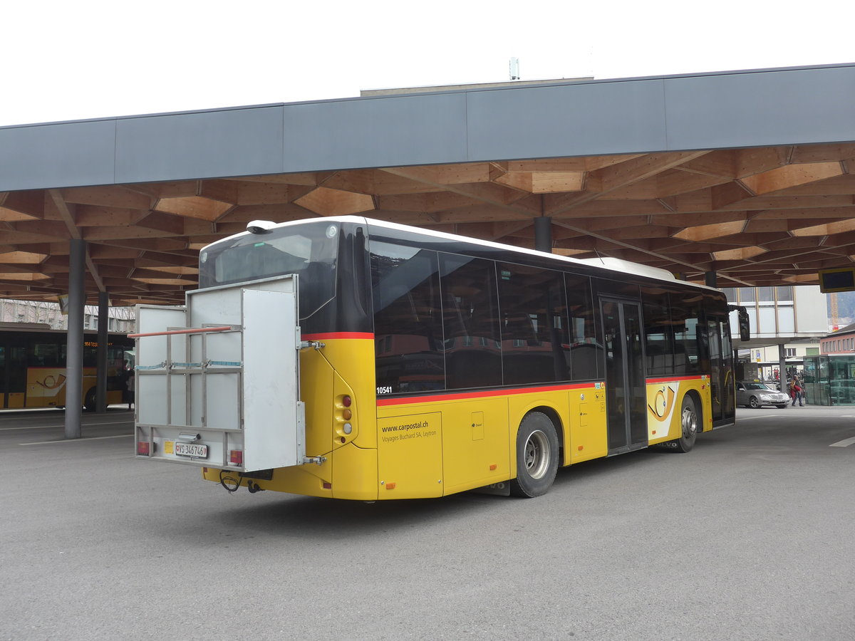 (189'754) - Buchard, Leytron - VS 346'746 - Volvo am 30. Mrz 2018 beim Bahnhof Sion