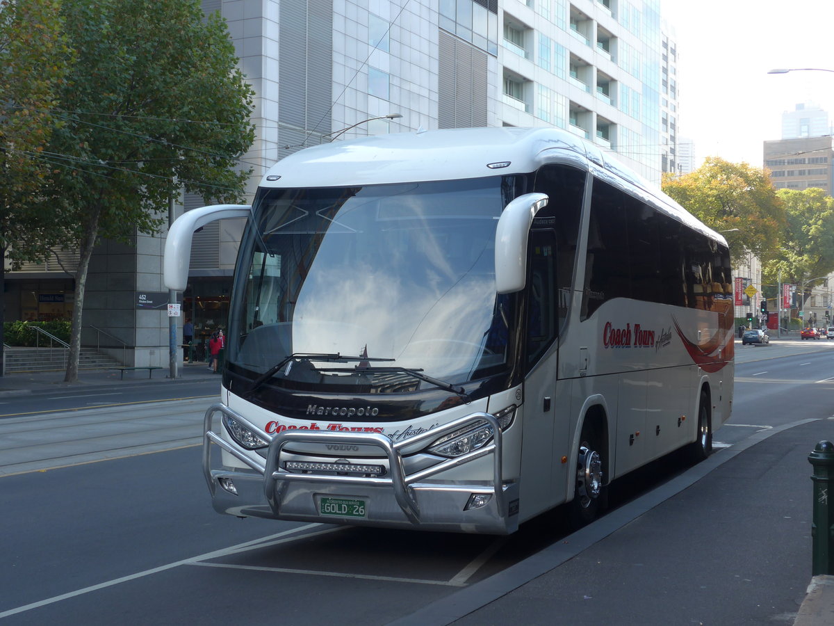 (190'359) - Coach Tours of Australia - Nr. 26/GOLD 26 - Volvo/Marcopolo am 19. April 2018 in Melbourne