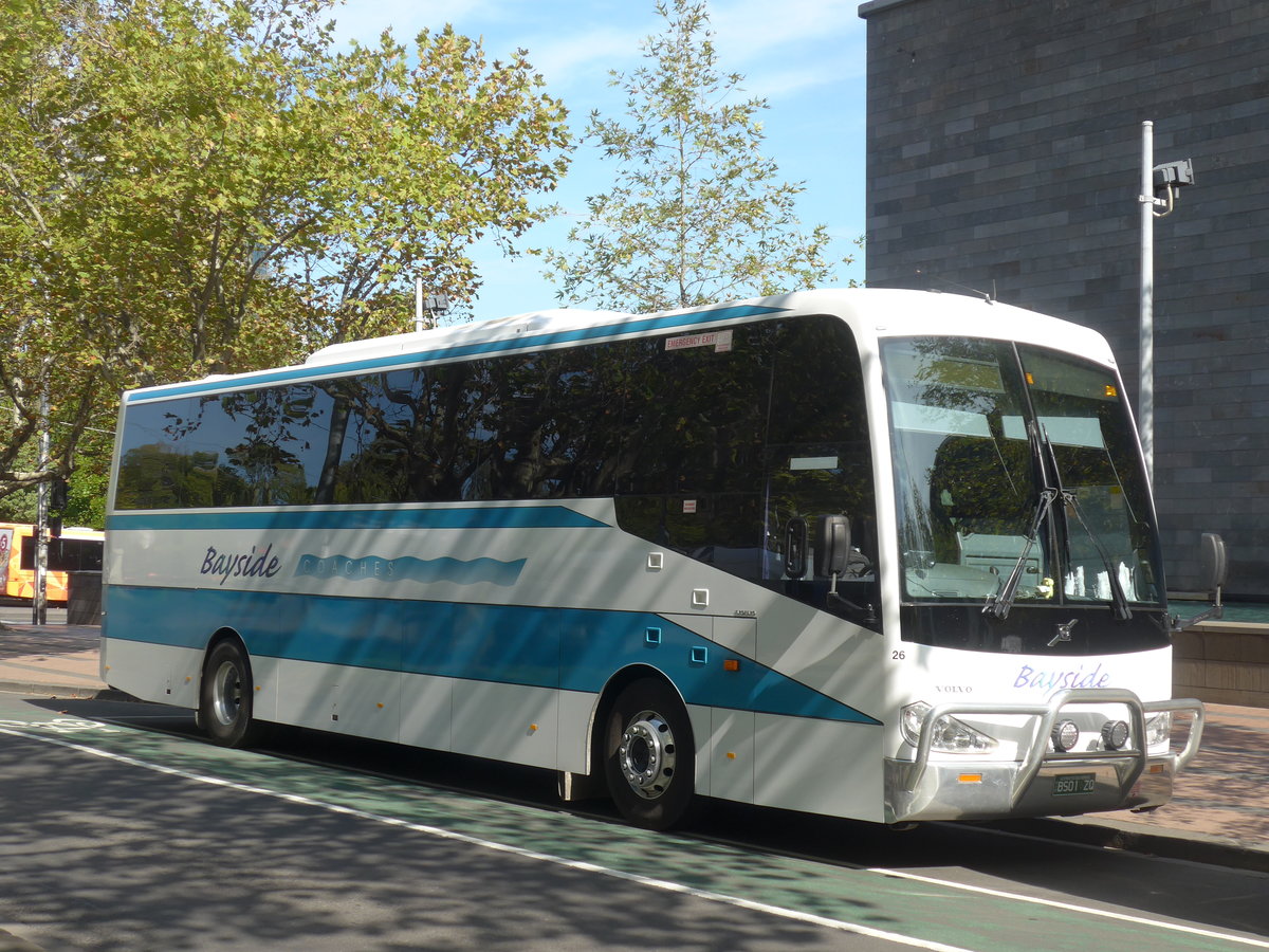(190'379) - Bayside, Moorabbin - Nr. 26/BS01 ZQ - Volvo/Coach Concepts (ex CMV Volvo) am 19. April 2018 in Melbourne, NGV