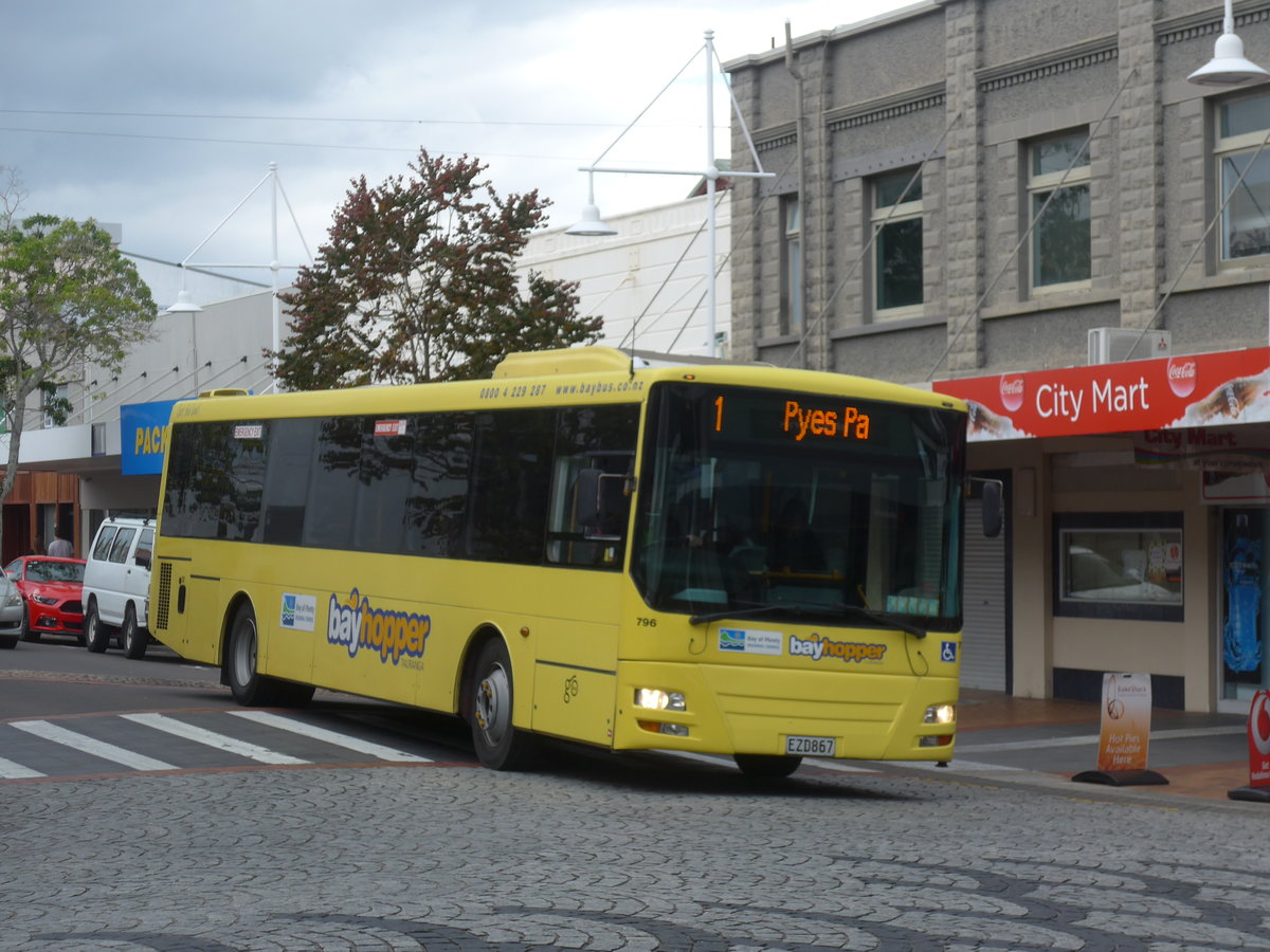 (190'638) - Go Bus, Hamilton - Nr. 796/EZD867 - MAN/Designline am 21. April 2018 in Tauranga