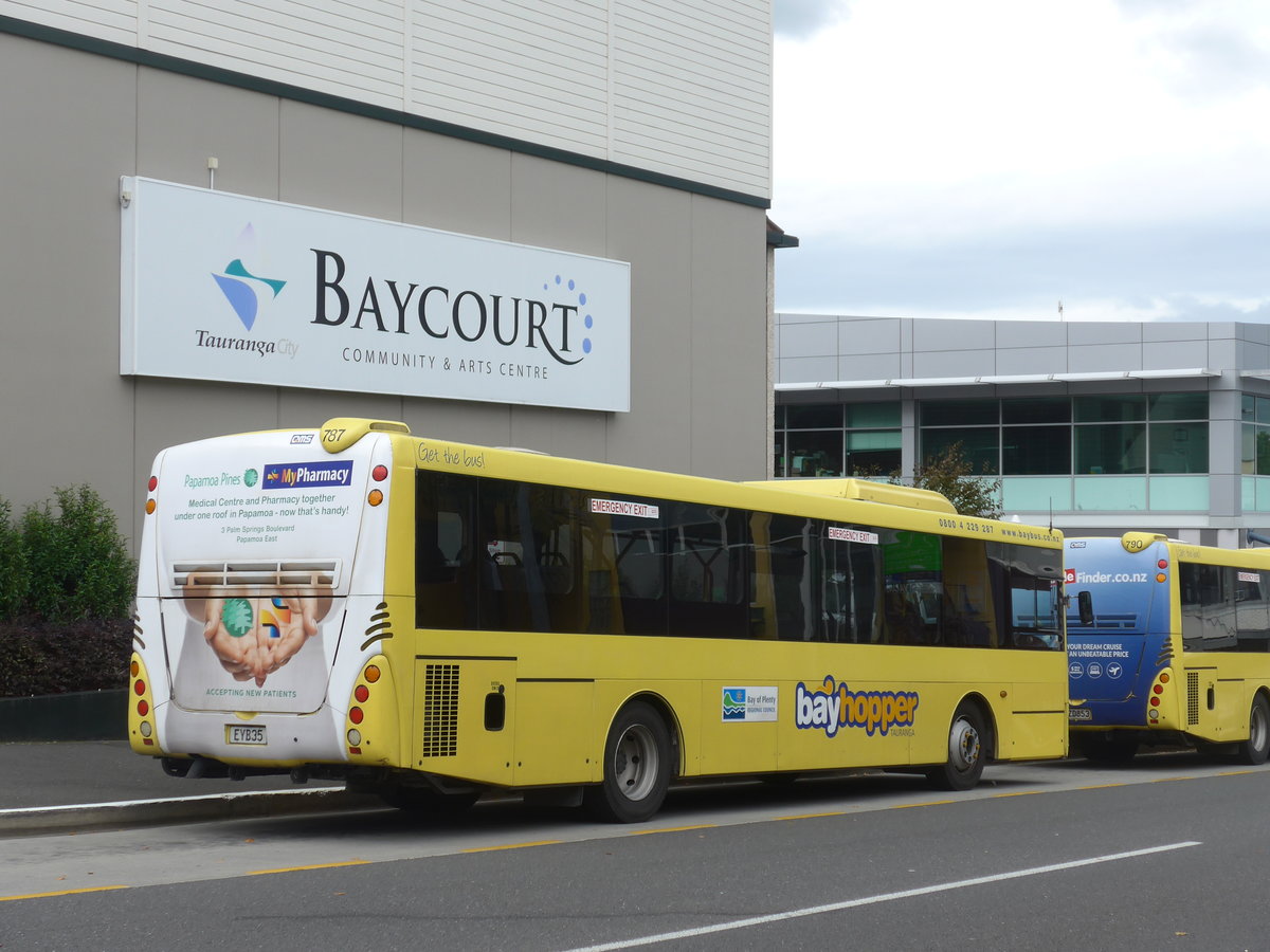 (190'653) - Go Bus, Hamilton - Nr. 787/EYB35 - MAN/Designline am 21. April 2018 in Tauranga
