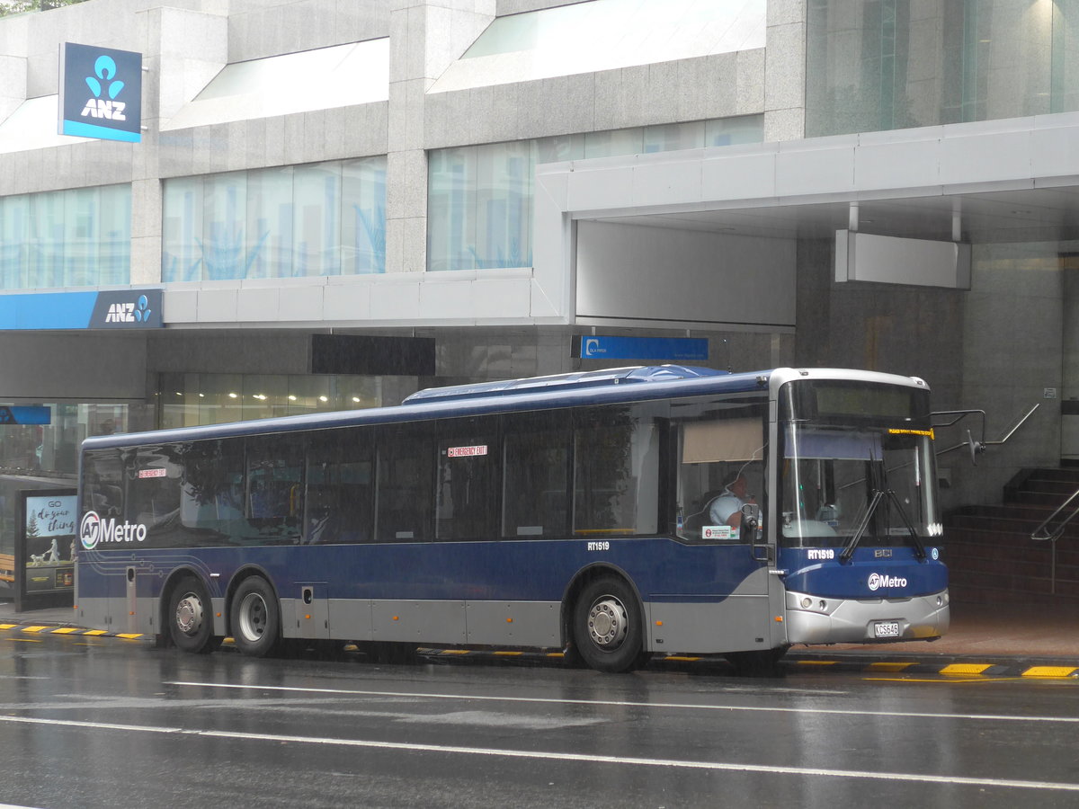 (192'061) - AT Metro, Auckland - Nr. RT1519/KCS646 - Scania-BCI am 30. April 2018 in Auckland