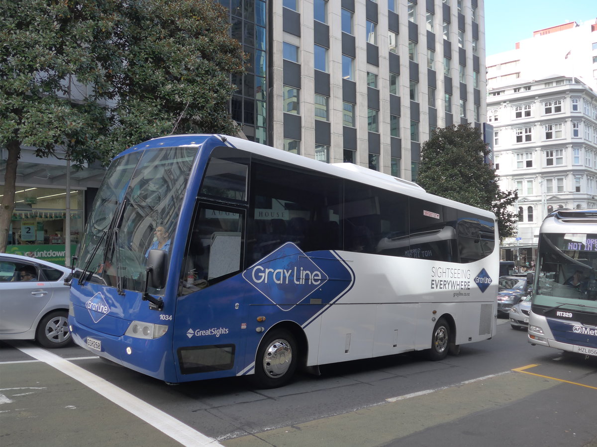 (192'203) - Tranzit Coachlines, Auckland - Nr. 1034/GSH260 - MAN/Coach Design (ex Johnston's, Auckland Nr. 544) am 1. Mai 2018 in Auckland