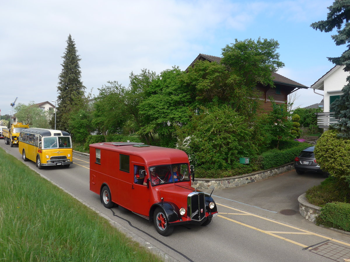 (192'462) - Schuler, Amsteg - UR 9031 - Berna/Hess (ex Hfliger, Luzern; ex M+3143) am 5. Mai 2018 in Attikon, Bahnstrasse