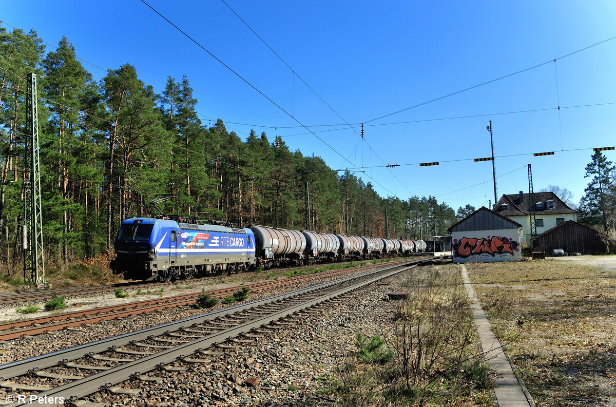 193 792  Zugspitze  mit Kesselzug in Ochenbruck. 09.03.24