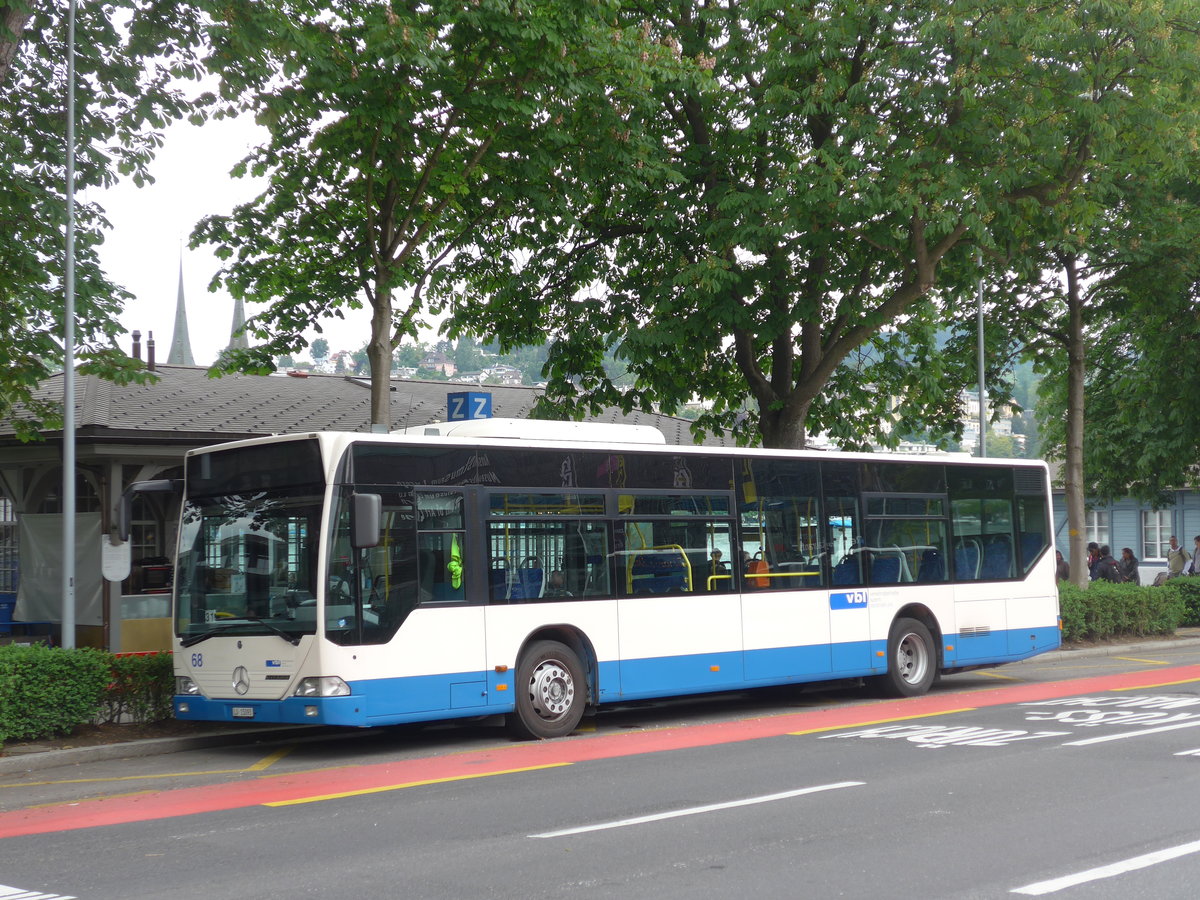 (193'262) - VBL Luzern - Nr. 68/LU 15'093 - Mercedes am 20. Mai 2018 beim Bahnhof Luzern